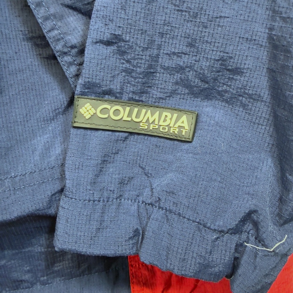 Vintage Columbia Mens XL Bud Racing Hooded Windbreaker Jacket 90s Nylon - Picture 7 of 12
